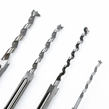 4pcs Square Hole High Speed Steel Chisel Kit Drill Bits Replace For Woodworking