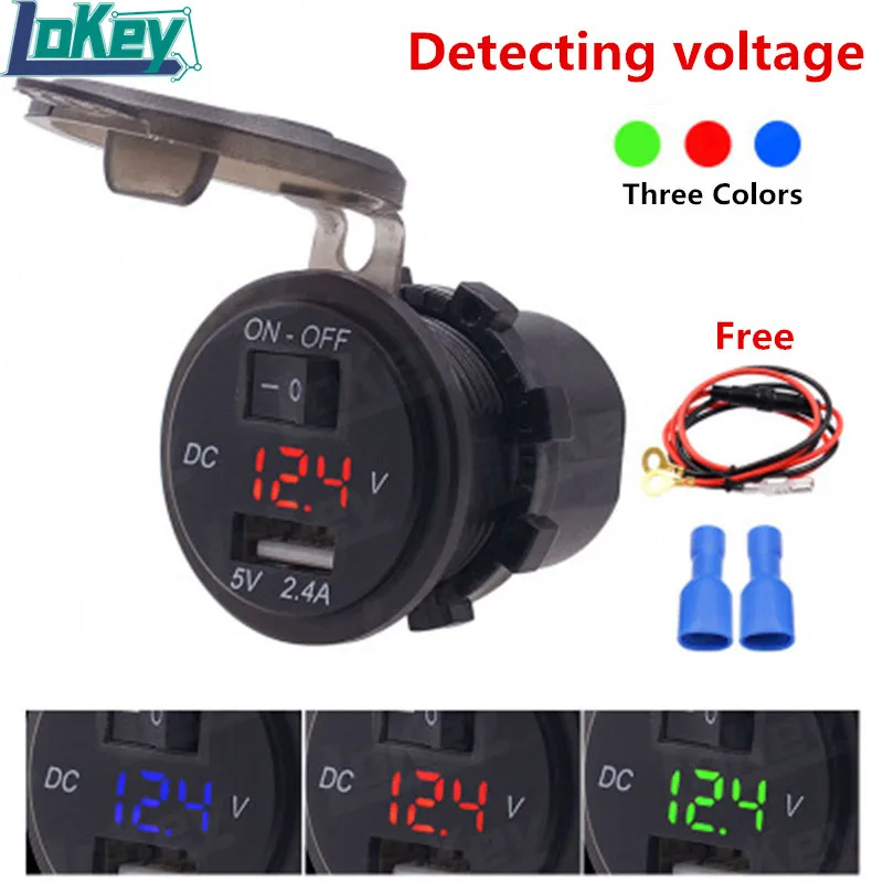 waterproof 12V lithium batterys switch controls digital LCD display car charger with USB rechargeable phone charger
waterproof 12V lithium batterys switch controls digital LCD display car charger with USB rechargeable phone charger