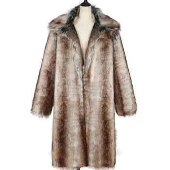 F289 New Fashion Winter Men's Clothing Popular Warm Long Overcoat Faux Fur Coat Men Long Trench
F289 New Fashion Winter Men's Clothing Popular Warm Long Overcoat Faux Fur Coat Men Long Trench