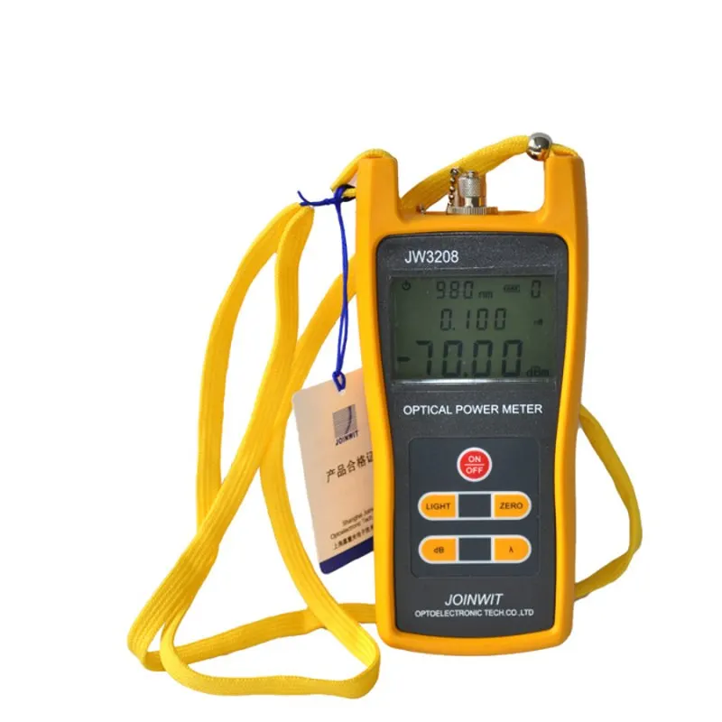 JW3208C Joinwit -50~+26dBm Handheld Optical Power Meter Fiber Optic Tester SC FC ST Connector
JW3208C Joinwit -50~+26dBm Handheld Optical Power Meter Fiber Optic Tester SC FC ST Connector