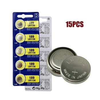 15PCS LR1130 389 Watch Computers Battery AG10 LR54 SR54 SR1130W 189 1.5V Alkaline Battery for SONY Made in Japan
15PCS LR1130 389 Watch Computers Battery AG10 LR54 SR54 SR1130W 189 1.5V Alkaline Battery for SONY Made in Japan