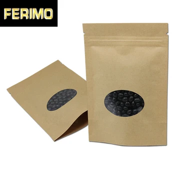 100pcs/lot Brown Kraft Paper Stand Up Reclosable Valve Food Beans Storage Bag W/ Round Clear Window Plastic Zip Lock Package Bag
100pcs/lot Brown Kraft Paper Stand Up Reclosable Valve Food Beans Storage Bag W/ Round Clear Window Plastic Zip Lock Package Bag