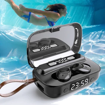 IPX7 Swimming Waterproof Earphone True Wireless Earbud Bluetooth Sports Headphone Charge box with Flashlight,Clock,Mirror
IPX7 Swimming Waterproof Earphone True Wireless Earbud Bluetooth Sports Headphone Charge box with Flashlight,Clock,Mirror