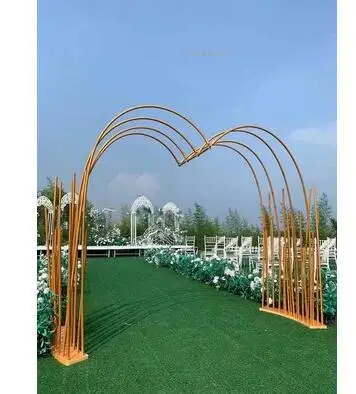 New wedding props love arch outdoor wedding flower rack PVC arch stage layout welcome area decoration Meichen
New wedding props love arch outdoor wedding flower rack PVC arch stage layout welcome area decoration Meichen