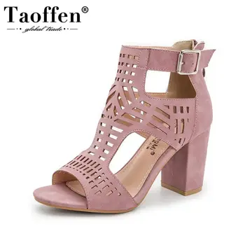 TAOFFEN Summer Women Ankle Boots Fashion Square High Heels Open Toe Cool Short Boots Metal Buckle Zipper Footwear Size 36-43
TAOFFEN Summer Women Ankle Boots Fashion Square High Heels Open Toe Cool Short Boots Metal Buckle Zipper Footwear Size 36-43