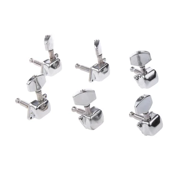 6pcs Semiclosed Elelctric Guitar Machine Heads Tuning Pegs w Ferrules Screws
6pcs Semiclosed Elelctric Guitar Machine Heads Tuning Pegs w Ferrules Screws