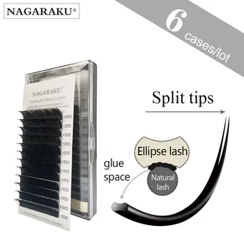 NAGARAKU 6 cases Flat Ellipse Eyelashes Extensions split tips soft and light false eyelashes thickness 0.15 0.20 mm
NAGARAKU 6 cases Flat Ellipse Eyelashes Extensions split tips soft and light false eyelashes thickness 0.15 0.20 mm