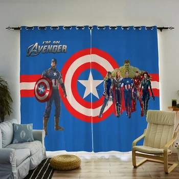 Captain America 2 Panels/Set Window Curtain Block out Fabric Drapes Darkening Thermal Insulated Living Bedroom Kids 
Captain America 2 Panels/Set Window Curtain Block out Fabric Drapes Darkening Thermal Insulated Living Bedroom Kids