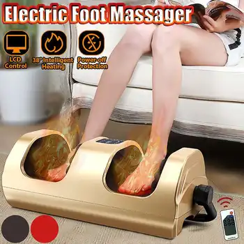 

Electric Foot Body Leg Massager LCD Control Calf Leg Heated Massage Shiatsu Kneading Rolling Machine Washable Cloth Cover