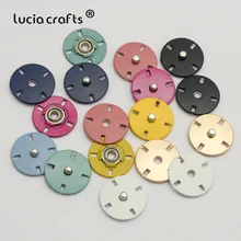 5 pçs 21/25mm colorido botão pressão pressão pressão dupla face metal fivela escura para vestuário camisola casaco acessórios de costura 089188(China)