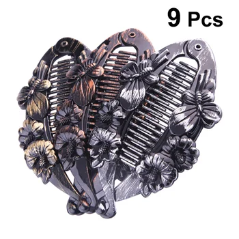 9pcs Banana Hair Clips Retro Resin Flower Decorative Fish Shape Durable Hair Claw Ponytail Holder for Ladies Women
9pcs Banana Hair Clips Retro Resin Flower Decorative Fish Shape Durable Hair Claw Ponytail Holder for Ladies Women