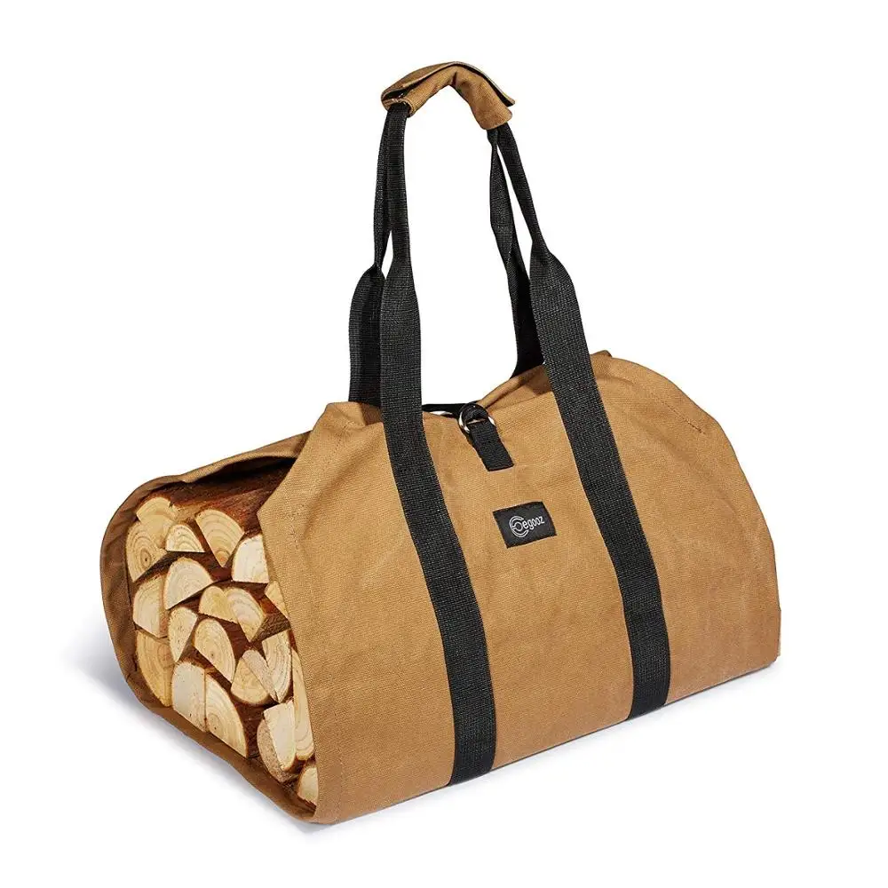 Egooz Waxed Canvas Firewood Log Carrier Tote Bag (39" X 17.5")16oz Waxed Canvas, Large Capacity, Strong Handles + Security Lock
Egooz Waxed Canvas Firewood Log Carrier Tote Bag (39" X 17.5")16oz Waxed Canvas, Large Capacity, Strong Handles + Security Lock