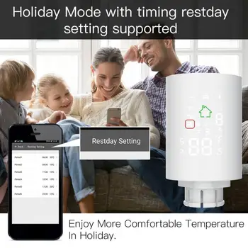 Tuya ZigBee3.0 Smart Radiator Actuator Programmable Thermostatic Radiator Valve Temperature Controller Voice Control Via Alexa
Tuya ZigBee3.0 Smart Radiator Actuator Programmable Thermostatic Radiator Valve Temperature Controller Voice Control Via Alexa