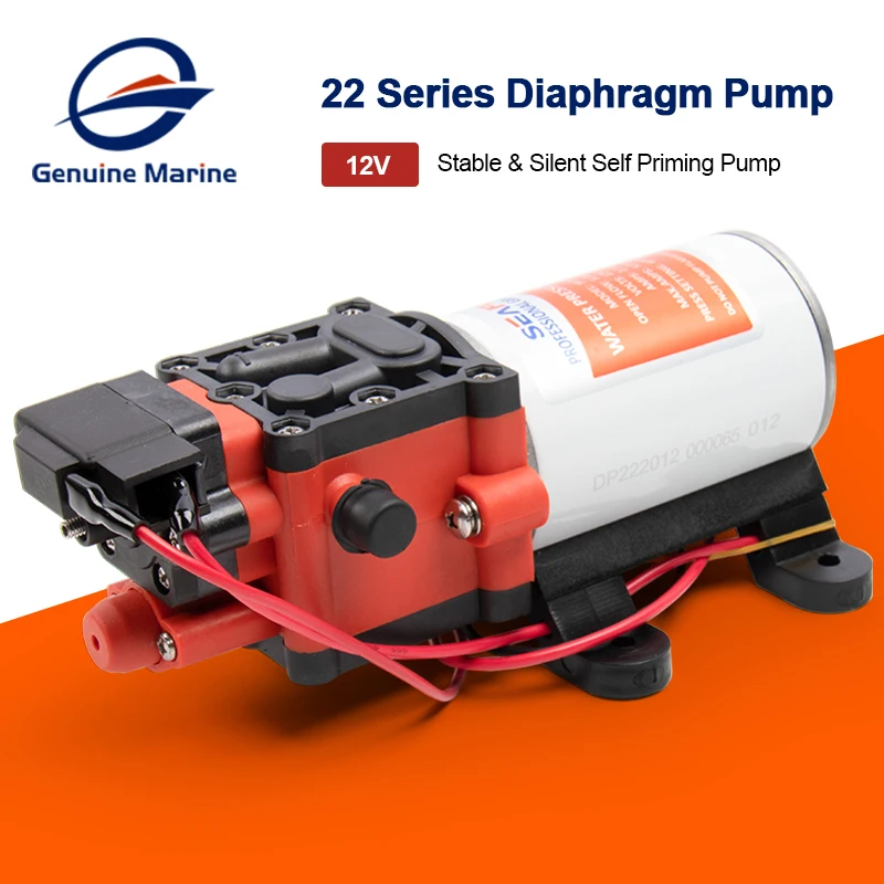 

SEAFLO 22 Series 1.3GPM 100PSI Automatic Marine Water Diaphragm Pump 12V Self Priming Electric High Pressure for Boat RV Caravan