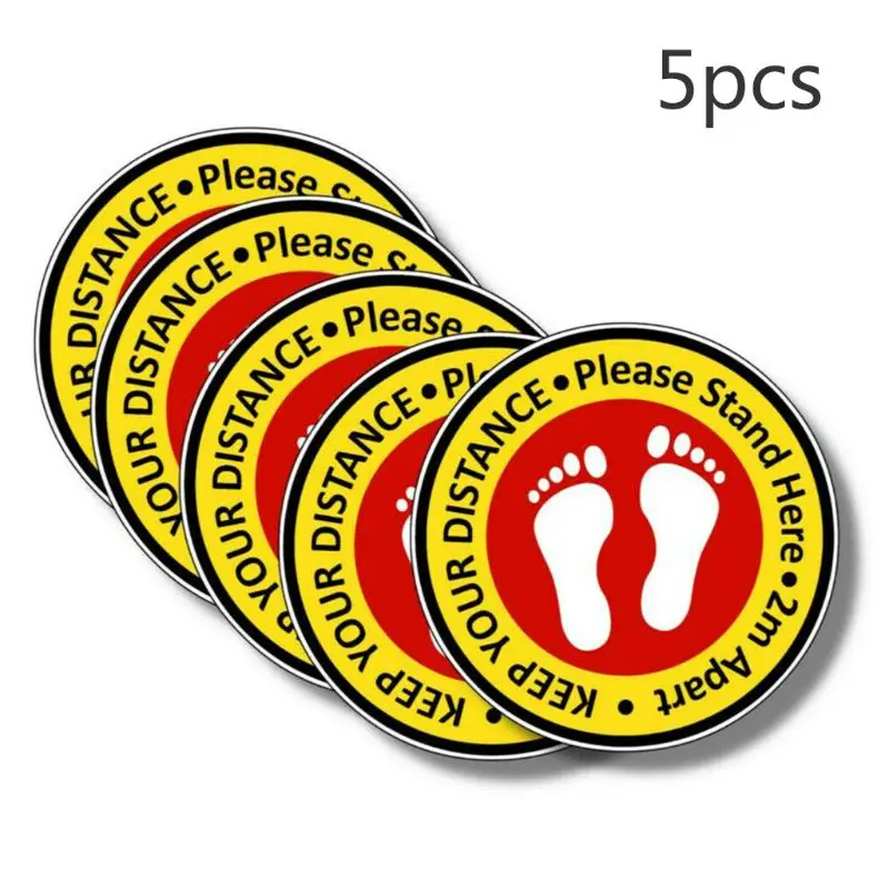 5PCS Social Distancing Shop Floor Stickers Anti Slip Stay Safe Sign Pasters Decals
5PCS Social Distancing Shop Floor Stickers Anti Slip Stay Safe Sign Pasters Decals