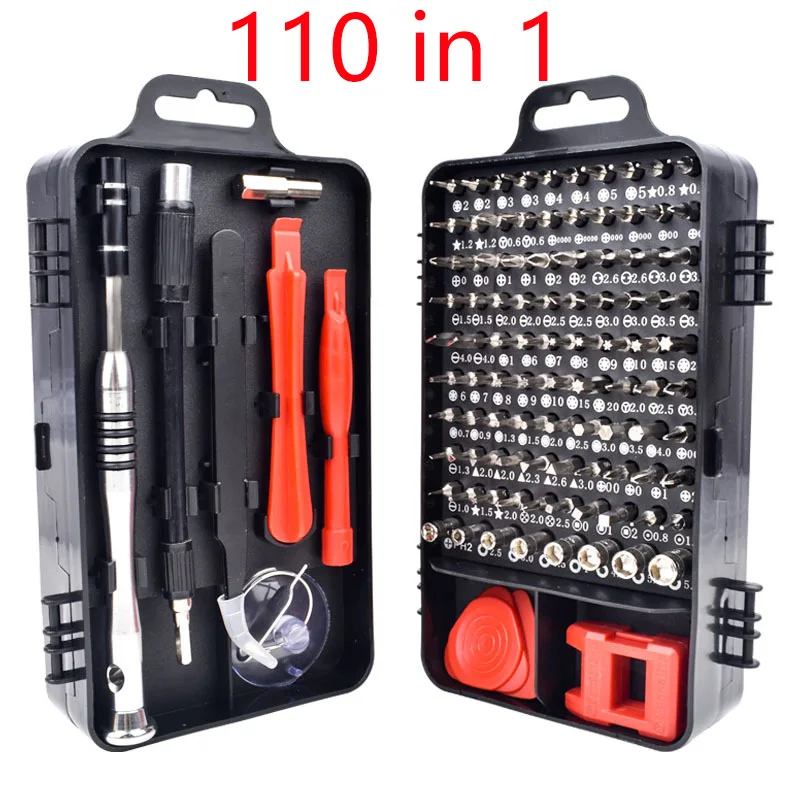 Screwdriver Set 110 in 1 Magnetic Screwdriver Bit Torx Multi-function Mobile Phone Repair Tools Kit Electronic Device Hand Tool
Screwdriver Set 110 in 1 Magnetic Screwdriver Bit Torx Multi-function Mobile Phone Repair Tools Kit Electronic Device Hand Tool