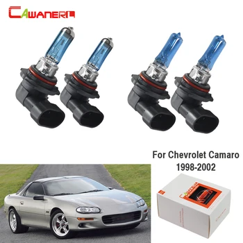 

Cawanerl 4 X 100W 9005 9006 Halogen Bulb Warm White 4300K 12V For Chevrolet Camaro 1998-2002 Car Light Headlight High Low Beam