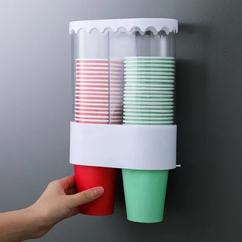 Disposable Cup Dispenser Shelf Container Wall Mounted Home Office Automatic Storage Rack Dustproof Holder Remover Large Capacity
Disposable Cup Dispenser Shelf Container Wall Mounted Home Office Automatic Storage Rack Dustproof Holder Remover Large Capacity