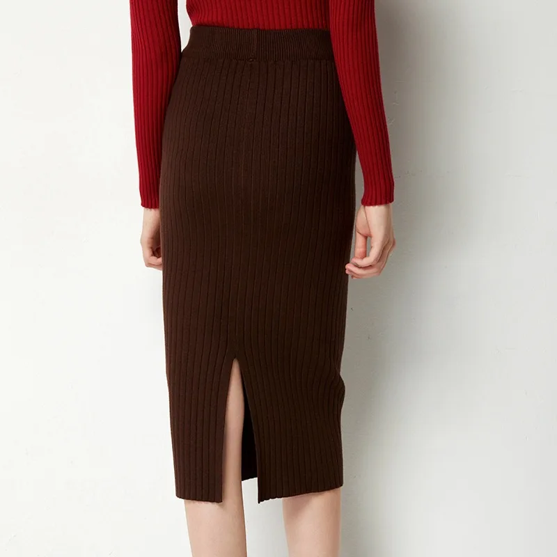 Knitted Half-length Skirt Women's Autumn And Winter 2019 Autumn And Winter New Style Knitted Mid-length Yarn Sheath Slit One-ste
Knitted Half-length Skirt Women's Autumn And Winter 2019 Autumn And Winter New Style Knitted Mid-length Yarn Sheath Slit One-ste