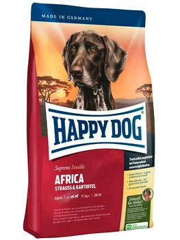 HAPPY DOG HAPPY DOG SUPREME AFRICA SENSIBLE NUTRITION for adult dogs of all breeds with allergy with ostrich and potatoes
HAPPY DOG HAPPY DOG SUPREME AFRICA SENSIBLE NUTRITION for adult dogs of all breeds with allergy with ostrich and potatoes