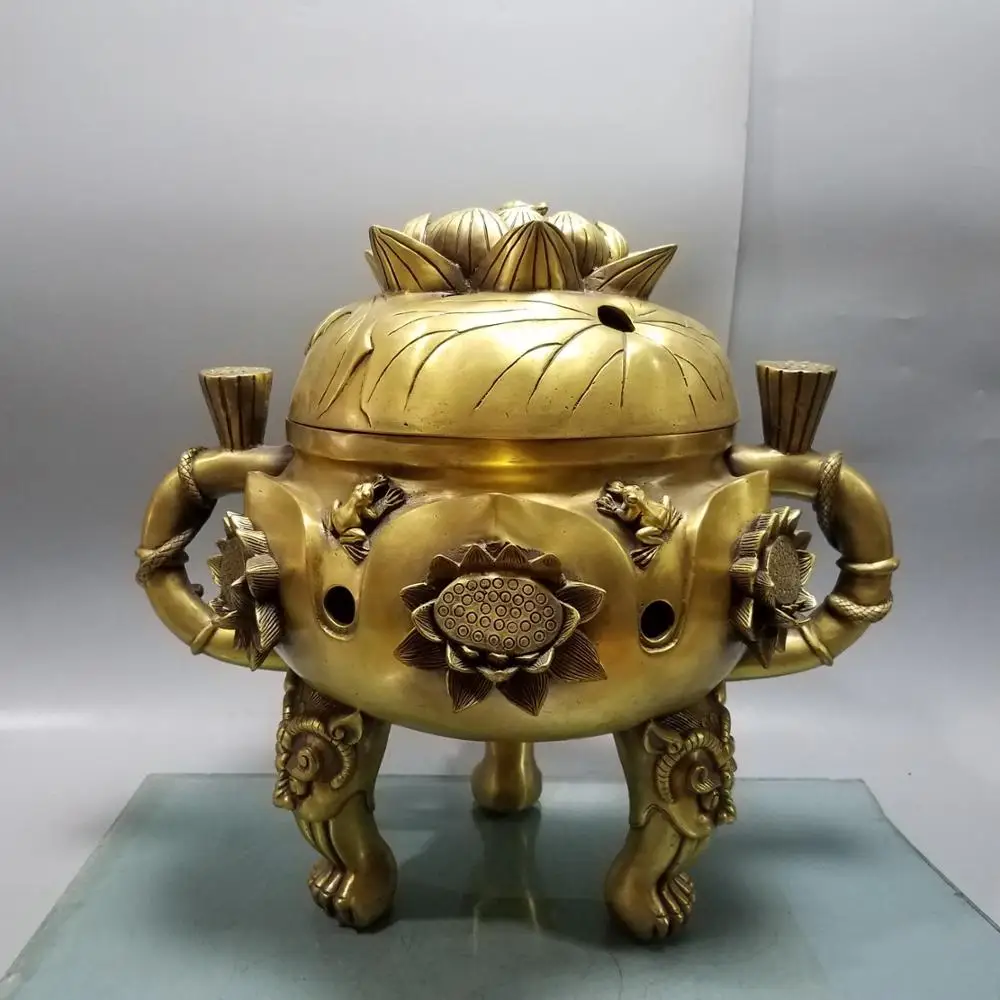 wedding China Lucky China Seikos red bronze Big Lotus Incense Burner Statue Statue lotus pattern dan furnace incense burner
wedding China Lucky China Seikos red bronze Big Lotus Incense Burner Statue Statue lotus pattern dan furnace incense burner