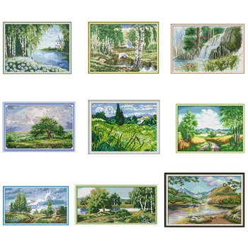 Mountain Water Tree Printed Patterns Cross Stitch Kits Embroidery Needlework Sets Cross-Stitch Embroidery Needlework Kit Hafty
Mountain Water Tree Printed Patterns Cross Stitch Kits Embroidery Needlework Sets Cross-Stitch Embroidery Needlework Kit Hafty