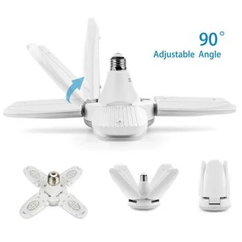 Led Bulb E27 48W Garage Light Foldable Deformable Fan Blade Angle Ceiling Fixture Lamps Station Workshop Lamp For Machine Shop
Led Bulb E27 48W Garage Light Foldable Deformable Fan Blade Angle Ceiling Fixture Lamps Station Workshop Lamp For Machine Shop