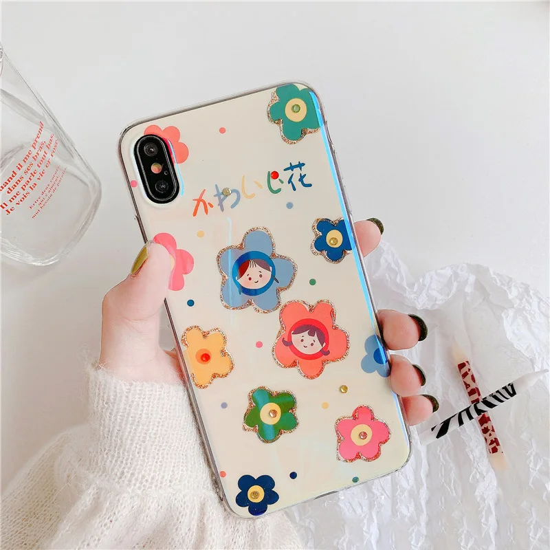 Cute Flower Girl Phone Case For iphone 6 6S 7 8 plus Case For iphone X XS MAX XR Fashion Luxury Laser Soft Cover Summer Cases
Cute Flower Girl Phone Case For iphone 6 6S 7 8 plus Case For iphone X XS MAX XR Fashion Luxury Laser Soft Cover Summer Cases