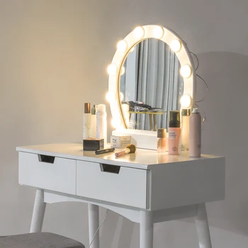 Dressing Table With Lighted Mirror Modern Bedroom Storage Cabinet Nordic Net Red Makeup Dresser Home Mini Cosmetic Table Set HWC
Dressing Table With Lighted Mirror Modern Bedroom Storage Cabinet Nordic Net Red Makeup Dresser Home Mini Cosmetic Table Set HWC