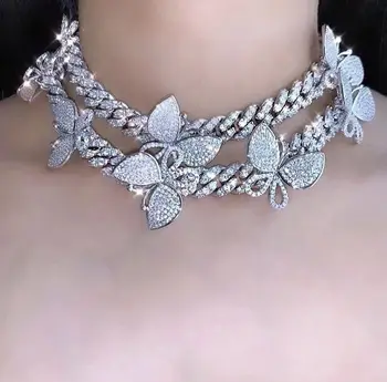 Miami Cuban Chain Butterfly Necklace Butterfly Chain Link Iced Out Bling Bling Hip Hop Women Jewelry 2020
Miami Cuban Chain Butterfly Necklace Butterfly Chain Link Iced Out Bling Bling Hip Hop Women Jewelry 2020