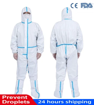 Disposable Coveralls Heavy-Duty Protective Suit with Elastic Reusable Protective Clothing Waterproof Prevents dust
Disposable Coveralls Heavy-Duty Protective Suit with Elastic Reusable Protective Clothing Waterproof Prevents dust