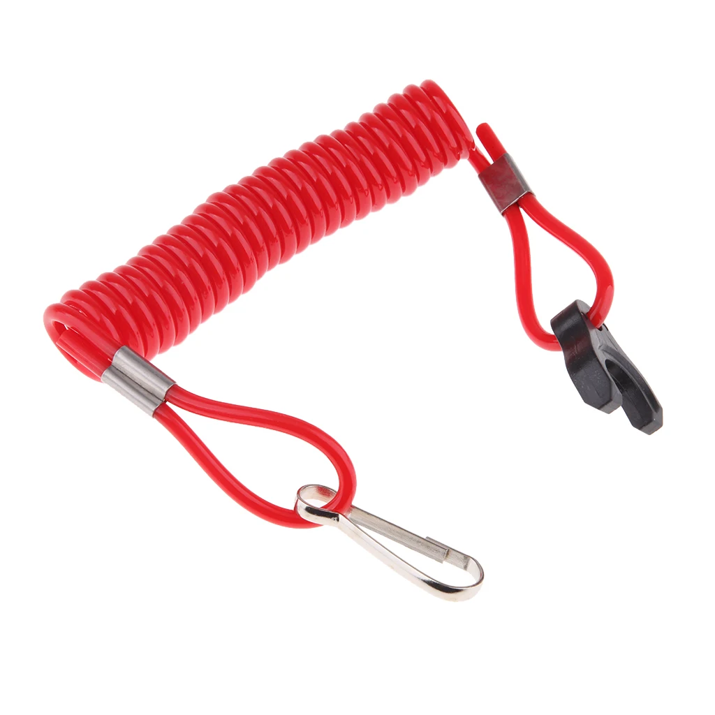 Boat Engine Motor Cut-Off Switch & Safety Tether Lanyard Rope for Tohatsu Outboard Motors ATV Bike - Red Boat Engine Motor Cut-Off Switch & Safety Tether Lanyard Rope for Tohatsu Outboard Motors ATV Bike - Red