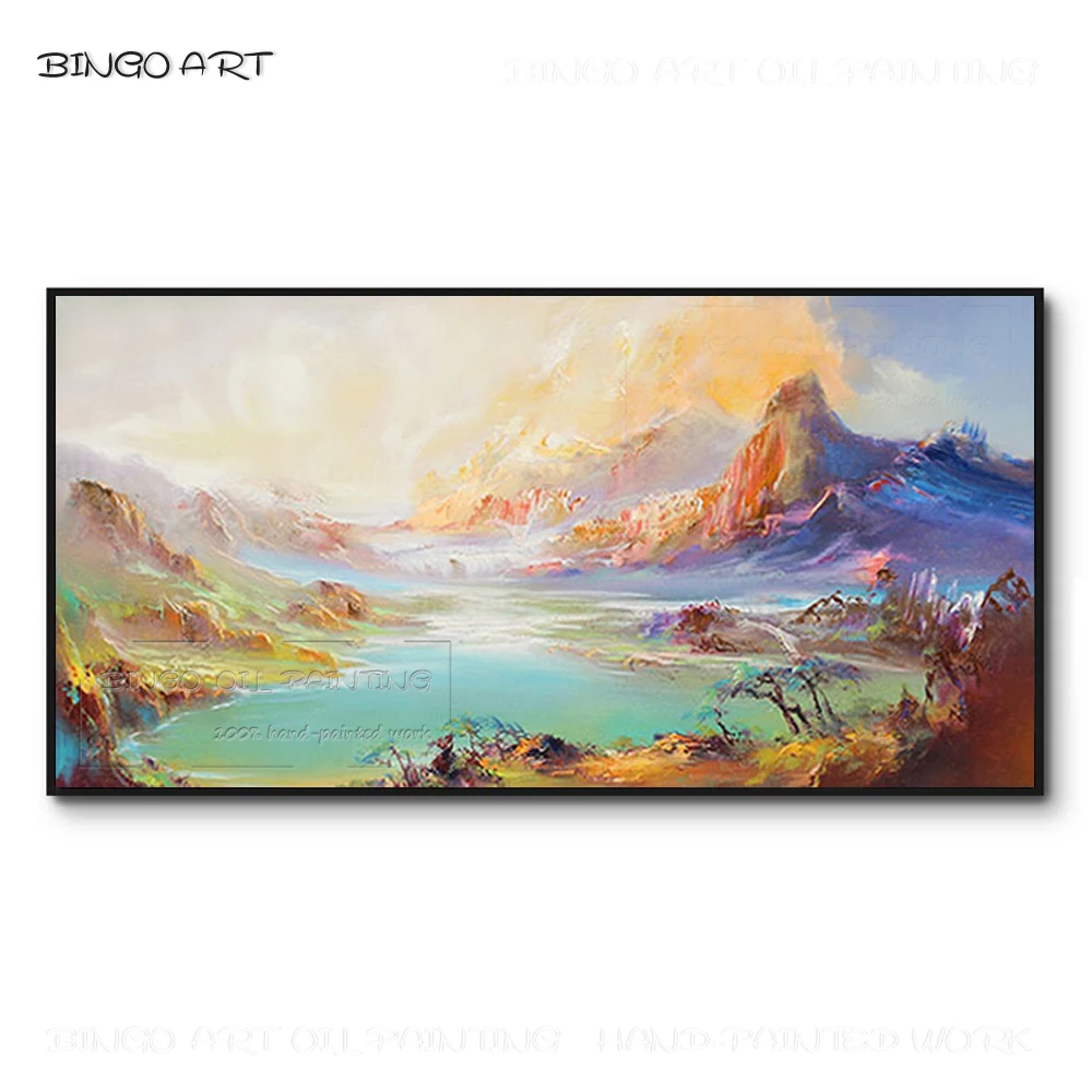 Gifted Artist Hand-painted High Quality Impressionist Landscape Oil Painting Beauty Landscape Mountains and Lake Oil Painting
Gifted Artist Hand-painted High Quality Impressionist Landscape Oil Painting Beauty Landscape Mountains and Lake Oil Painting