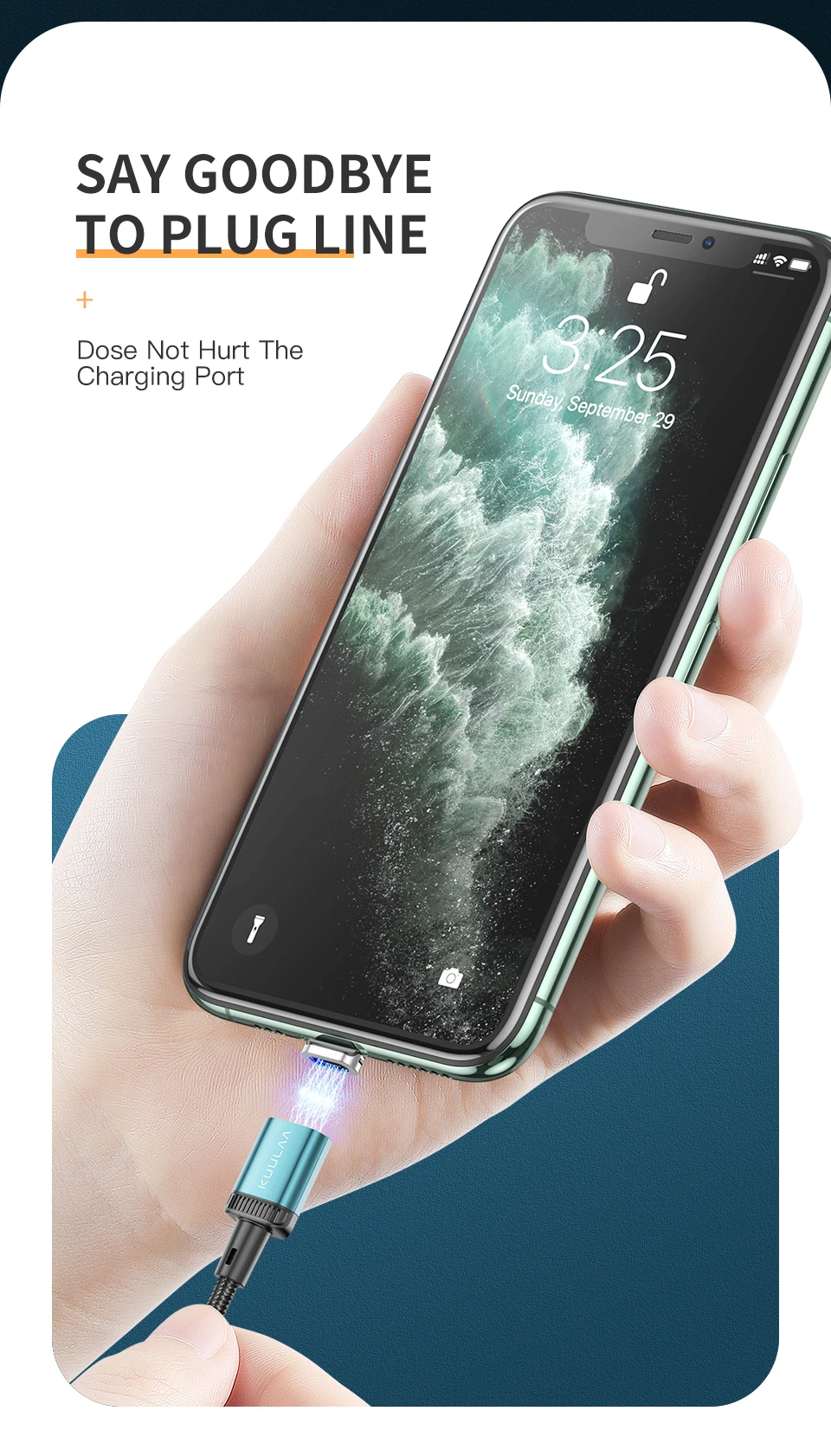 3A Magnetic Charging Cable 3 in 1 Kuulaa