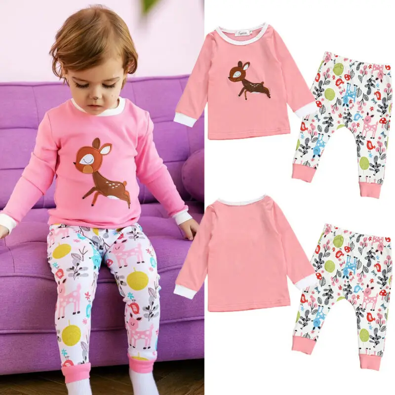 Lovely Kids Baby Girl Xmas Outfits Embroidery Deer Sweatshirts Floral Long Pants 2Pcs Autumn Baby Girl Cotton Clothes Sets 0-24M
Lovely Kids Baby Girl Xmas Outfits Embroidery Deer Sweatshirts Floral Long Pants 2Pcs Autumn Baby Girl Cotton Clothes Sets 0-24M