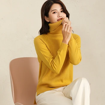 Turtleneck Autumn Winter Sweater Women Cashmere Female Solid Turtleneck Collar Pullovers
Turtleneck Autumn Winter Sweater Women Cashmere Female Solid Turtleneck Collar Pullovers