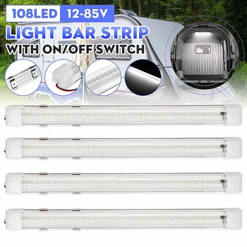 2/4pcs 108LED 12V 24V 12-85V Car Interior White Strip Light Bar Car Interior Lamp LED Bar for Van Lorry Truck Camper Boat RV SUV
2/4pcs 108LED 12V 24V 12-85V Car Interior White Strip Light Bar Car Interior Lamp LED Bar for Van Lorry Truck Camper Boat RV SUV