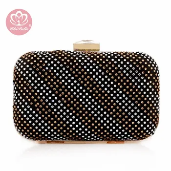 Chi Belle beaded crystal rhinestone two colors diamond clutch evening bag dinner banquet bride handbag small ladies summer bags
Chi Belle beaded crystal rhinestone two colors diamond clutch evening bag dinner banquet bride handbag small ladies summer bags