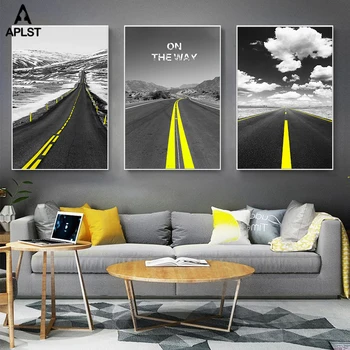 On The Way Canvas Prints Nordic Landscape Highway Road Posters Black and White Painting Wall Art Home Picture Decals Decoration
On The Way Canvas Prints Nordic Landscape Highway Road Posters Black and White Painting Wall Art Home Picture Decals Decoration