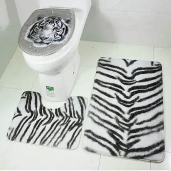 Foot Mat Carpet NEW 2017 Tiger Leopard 3Pcs/Set Durable Decor Non-Slip Bath Mat Toilet Rug Bathroom Home Supplies Animal Print
Foot Mat Carpet NEW 2017 Tiger Leopard 3Pcs/Set Durable Decor Non-Slip Bath Mat Toilet Rug Bathroom Home Supplies Animal Print