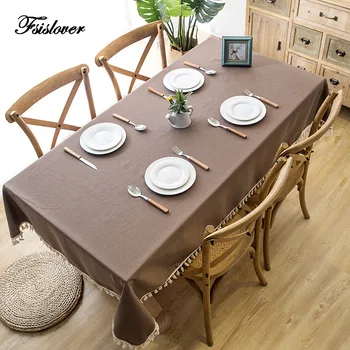 FSISLOVER Waterproof Decorative Table Cloth Tassel and Lace Tablecloth Rectangular Dining Brown Polyester Table Cover Tafelkleed
FSISLOVER Waterproof Decorative Table Cloth Tassel and Lace Tablecloth Rectangular Dining Brown Polyester Table Cover Tafelkleed