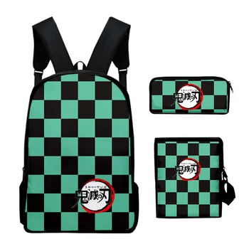 New Demon Slayer 3D Print School Bags 3pcs/set for Teen Girls&Boys Backpack Cartoon Anime Pattern Mochila Lovely Satchel
New Demon Slayer 3D Print School Bags 3pcs/set for Teen Girls&Boys Backpack Cartoon Anime Pattern Mochila Lovely Satchel