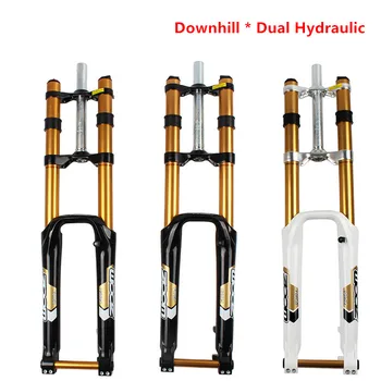 Dual Hydraulic Front Fork ZOOM 680DH 20MM Axle Lockable AdjustSuspension Cruiser Aluminum Alloy Downhill Mountain HD Bike Fork 
Dual Hydraulic Front Fork ZOOM 680DH 20MM Axle Lockable AdjustSuspension Cruiser Aluminum Alloy Downhill Mountain HD Bike Fork