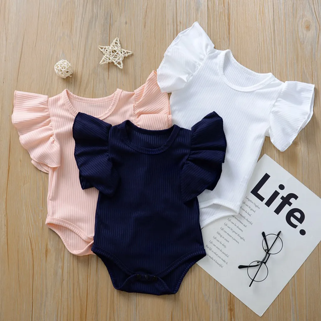 Newborn Solid Romper Summer Boys Girls Ruffle Romper Infant Baby Jumpsuit Fashion Comfy Baby Romper Toddler Clothes Kids Outfits
Newborn Solid Romper Summer Boys Girls Ruffle Romper Infant Baby Jumpsuit Fashion Comfy Baby Romper Toddler Clothes Kids Outfits