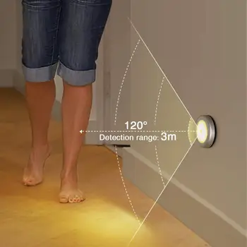 Round Infrared PIR Motion Sensor Light 6 leds Night Light Detector Light Wall Lamp Light Auto On/Off Closet sensor light
Round Infrared PIR Motion Sensor Light 6 leds Night Light Detector Light Wall Lamp Light Auto On/Off Closet sensor light