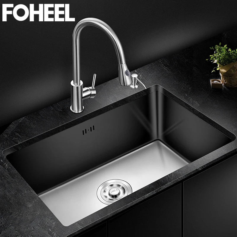FOHEEL Undermount Kitchen Sink Handmade Single Bowl Brushed Stainless Steel Kitchen Sinks Single Bowl Sinks Big Range FKS03 
FOHEEL Undermount Kitchen Sink Handmade Single Bowl Brushed Stainless Steel Kitchen Sinks Single Bowl Sinks Big Range FKS03