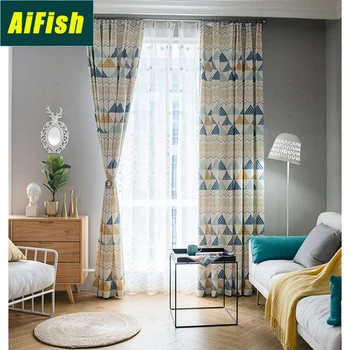 Modern Minimalist Cartoon Geometric Polyester Cotton Printed Curtains Living Room Children's Room Bedroom Curtains wp089T4
Modern Minimalist Cartoon Geometric Polyester Cotton Printed Curtains Living Room Children's Room Bedroom Curtains wp089T4