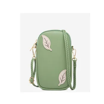 2020 New Mobile Phone Bag Korean Version Zipper Pu Small Fresh Leaves Single Shoulder Diagonal Bag Ladies Crossbody Bag
2020 New Mobile Phone Bag Korean Version Zipper Pu Small Fresh Leaves Single Shoulder Diagonal Bag Ladies Crossbody Bag