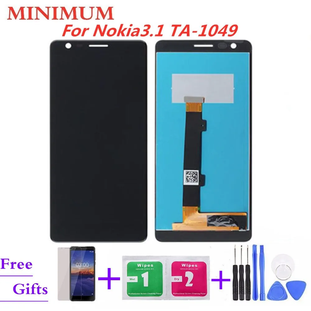For Nokia 3.1 TA-1049 LCD Display + Touch Screen Digitizer Assembly For Nokia3.1 TA-1057 TA-1063 TA-1070 5.2" Screen
For Nokia 3.1 TA-1049 LCD Display + Touch Screen Digitizer Assembly For Nokia3.1 TA-1057 TA-1063 TA-1070 5.2" Screen