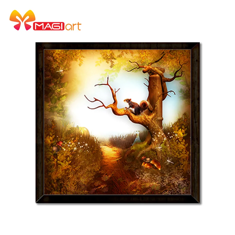 Cross stitch kits Embroidery needlework sets 11CT water soluble canvas patterns 14CT Squirrels climb trees-NCMS006
Cross stitch kits Embroidery needlework sets 11CT water soluble canvas patterns 14CT Squirrels climb trees-NCMS006